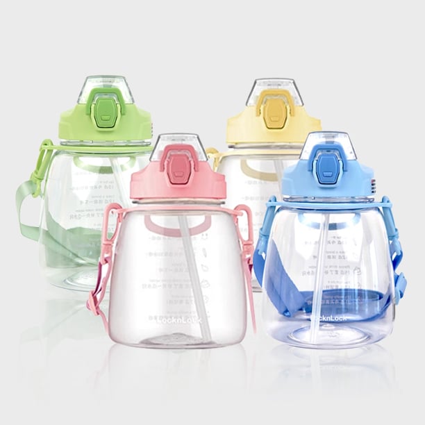 Bình Nhựa Trẻ Em LocknLock Plastic Water Bottle 1.2L - 4 Màu (Xanh Lá, Hồng, Vàng, Xanh Dương) - ABF648